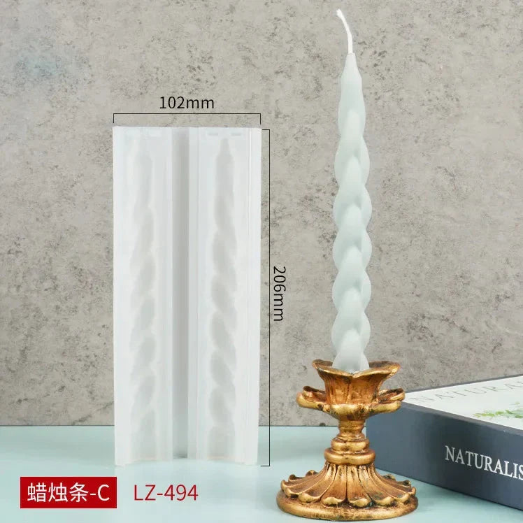 2 pc Spiral Candles