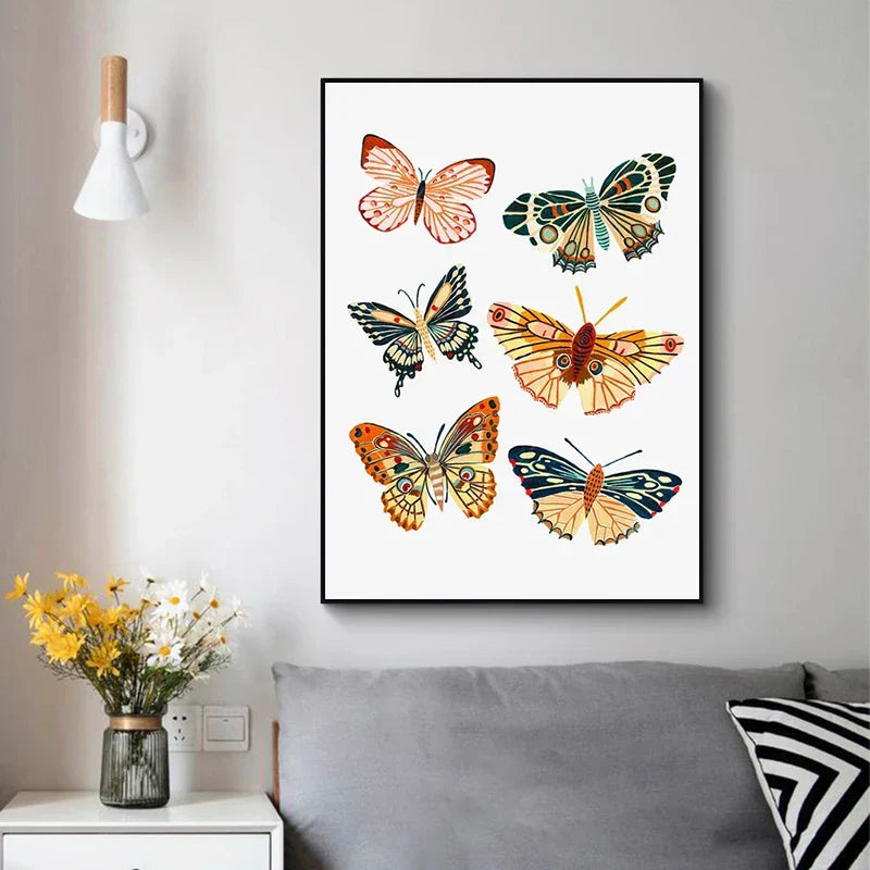Butterfly Caterpillar Spring Posters