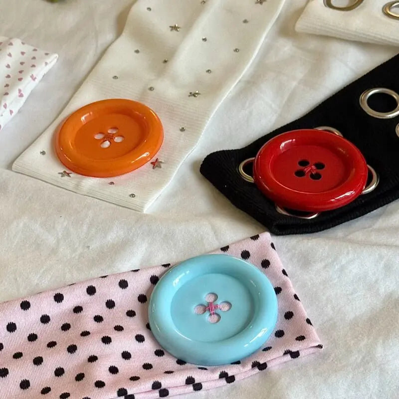 Kawaii Button Headband