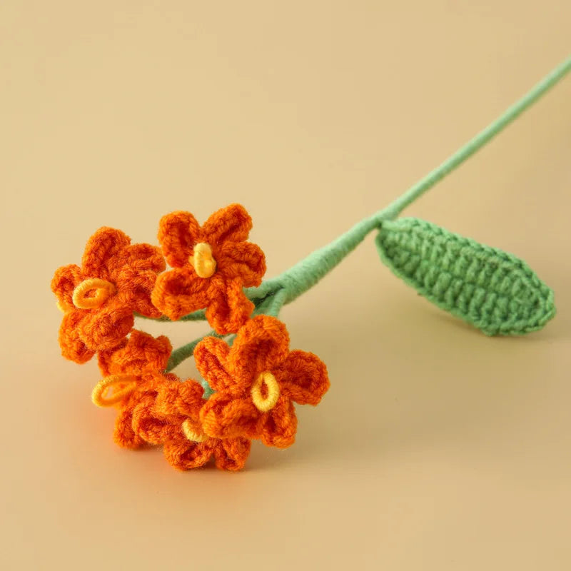Handwoven Knitted Graduation Cute Mini Bouquet Flower