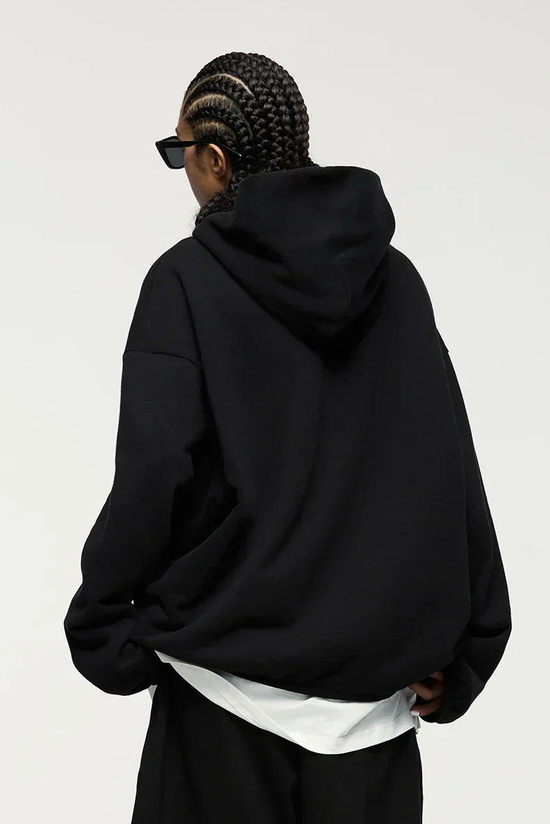 Comfy Solid Color Autumn Hoodie