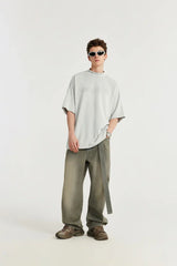Vintage Washed Loose Fit Denim Jeans