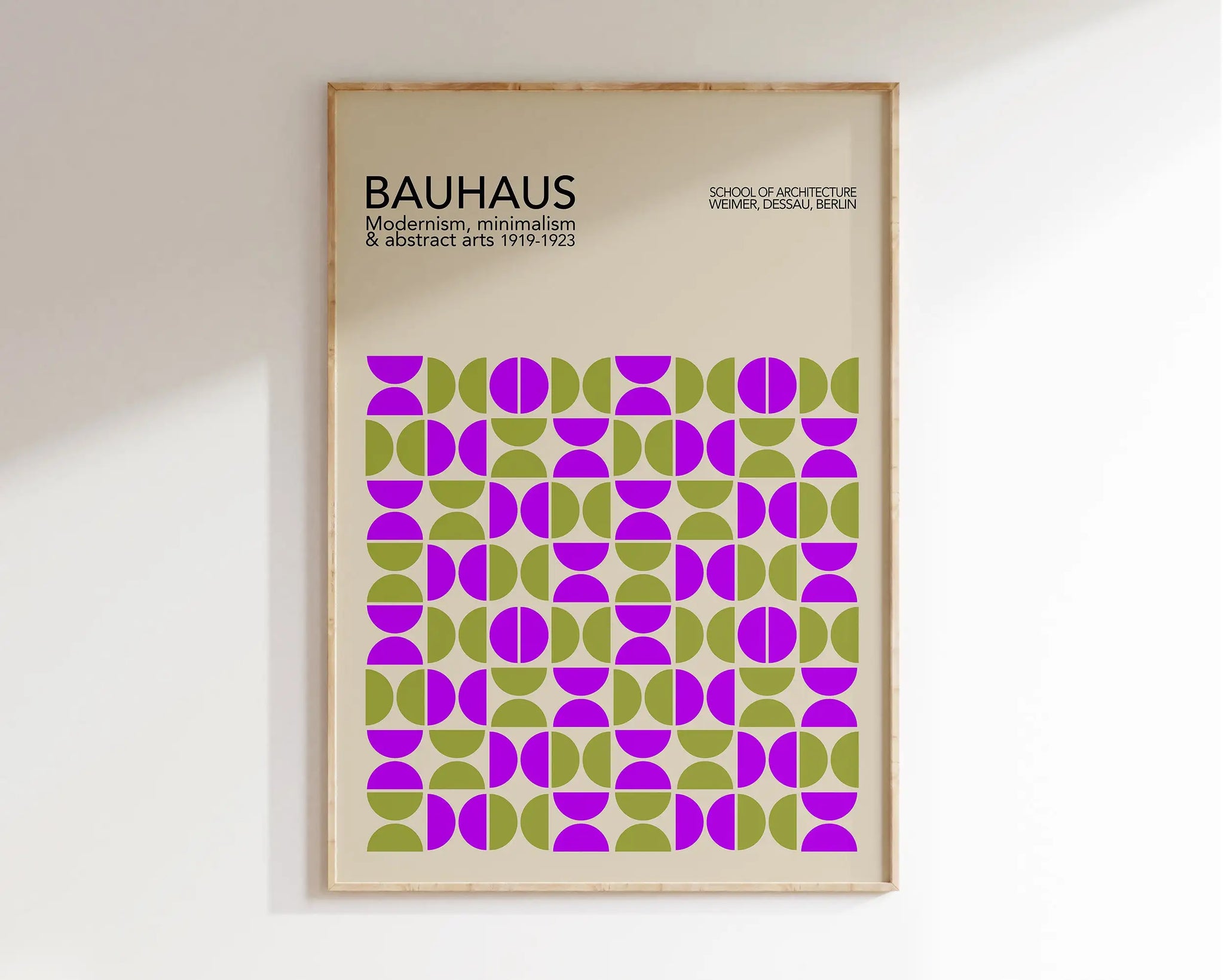 Modernist Geometric Canvas Poster