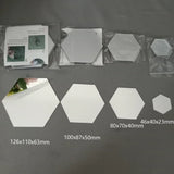 Hexagon 3D Mirror Wall Sticker