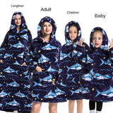 Family Oversize Sherpa Blanket Hoodie
