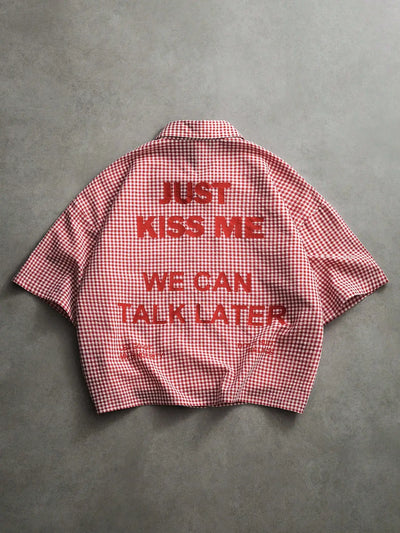 Talk Later Plaid Shirt