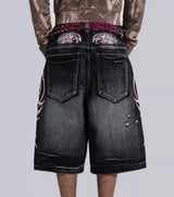 Y2K Vintage Patched Denim Jorts