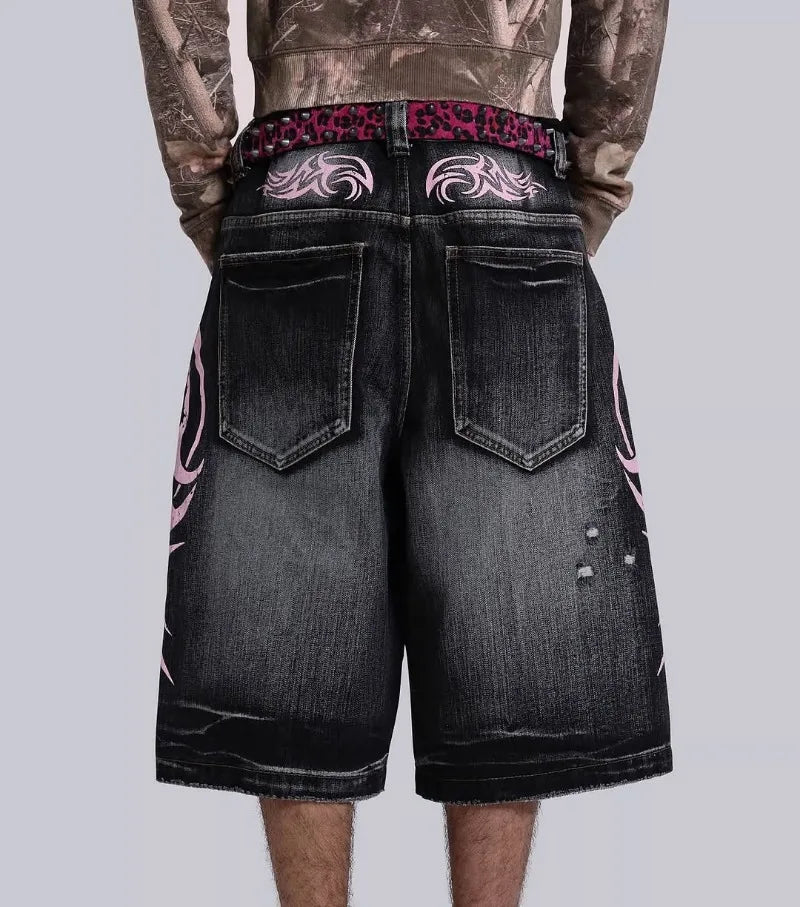 Y2K Vintage Patched Denim Jorts