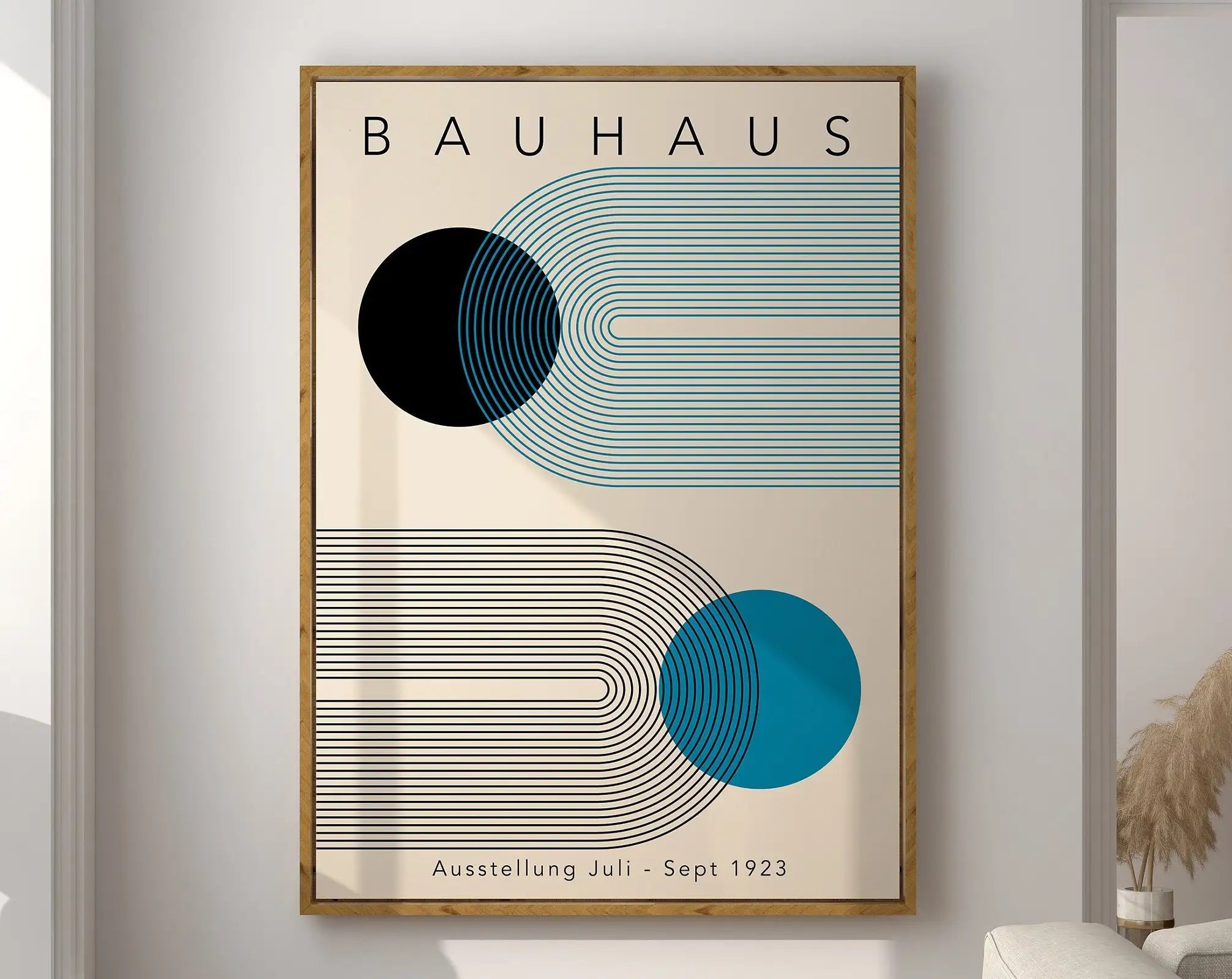 Modernist Geometric Canvas Poster