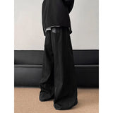 Zipper Wide Leg Pants