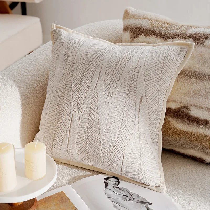 Light Luxury Throw Brown Pillow Cover