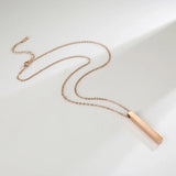 Vertical Rectangular Bar Necklace