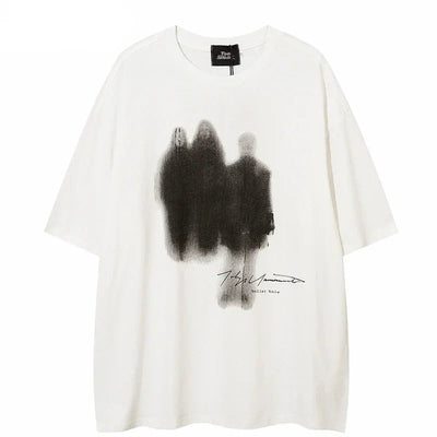 Vintage Shadow Graphic Hip Hop T-Shirt