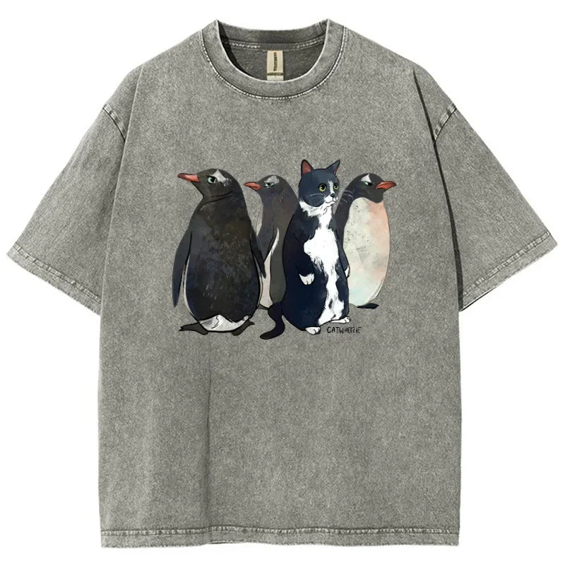 Vintage Washed Imposter Cat T-shirt