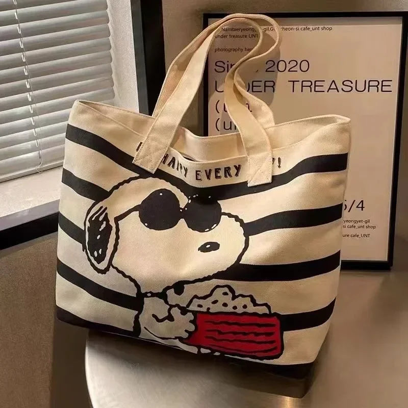 Chill Summer Dog Print Tote Bag