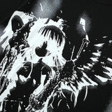 Schwarze Engel-Flügel Grafik Anime T-Shirt