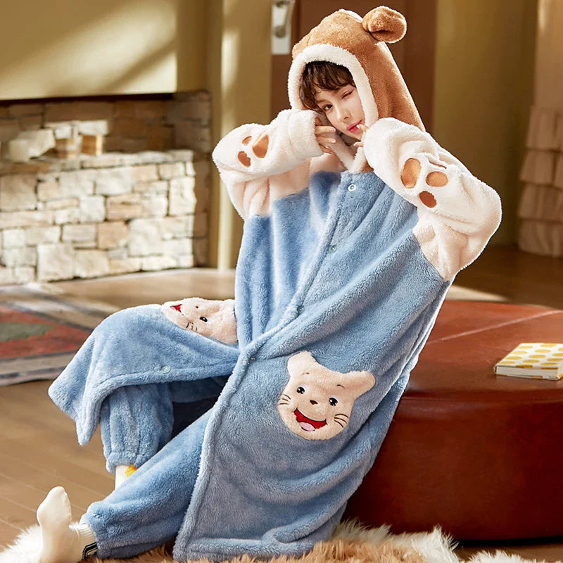 Crescent Moon Hooded Pyjamas