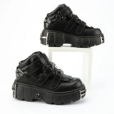 Metall-Plateau-Punk-Gothic-Schuhe