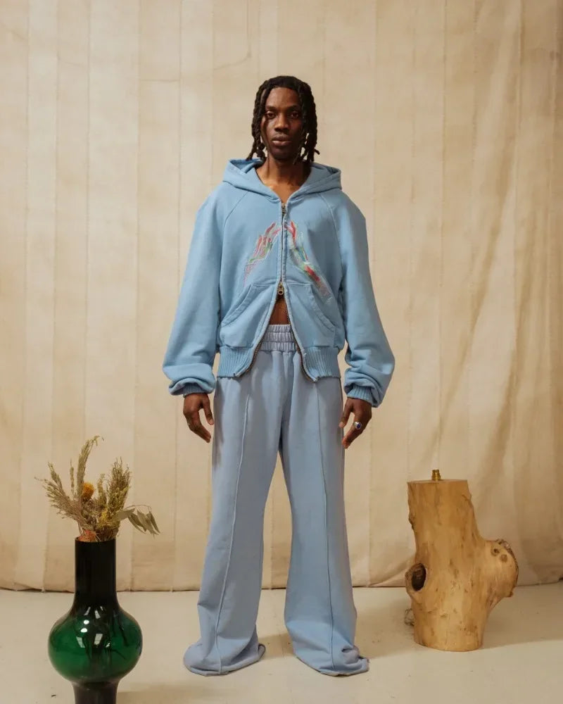 Vintage Hot Zipper Y2K Hoodie