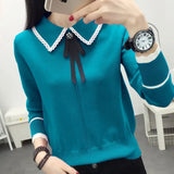 Contrasting Colorful Long Sleeved Top