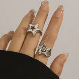 Hollow Star Girl Rings