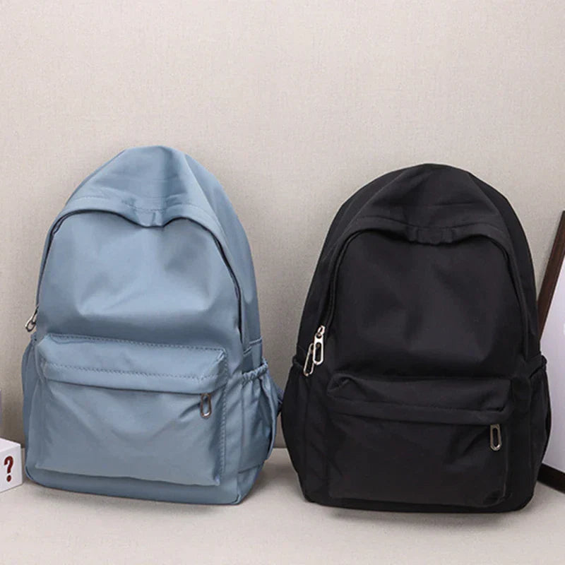 Solid Color Rounded School Backpack