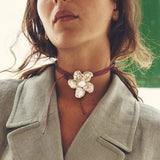 Collares Vintage de Flores de Metal