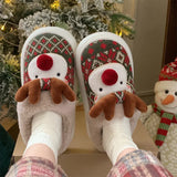 Cute Cartoon Deer Soft Slippers