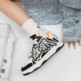 Retro Alphabet School Sneakers