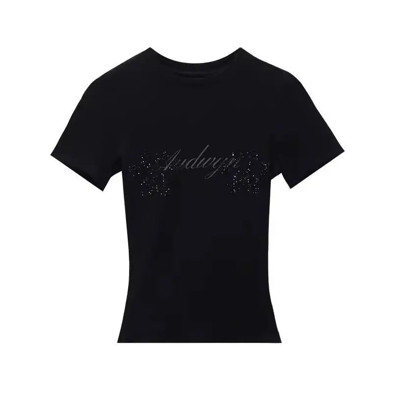 Y2K Paws Print Slim Crop Top