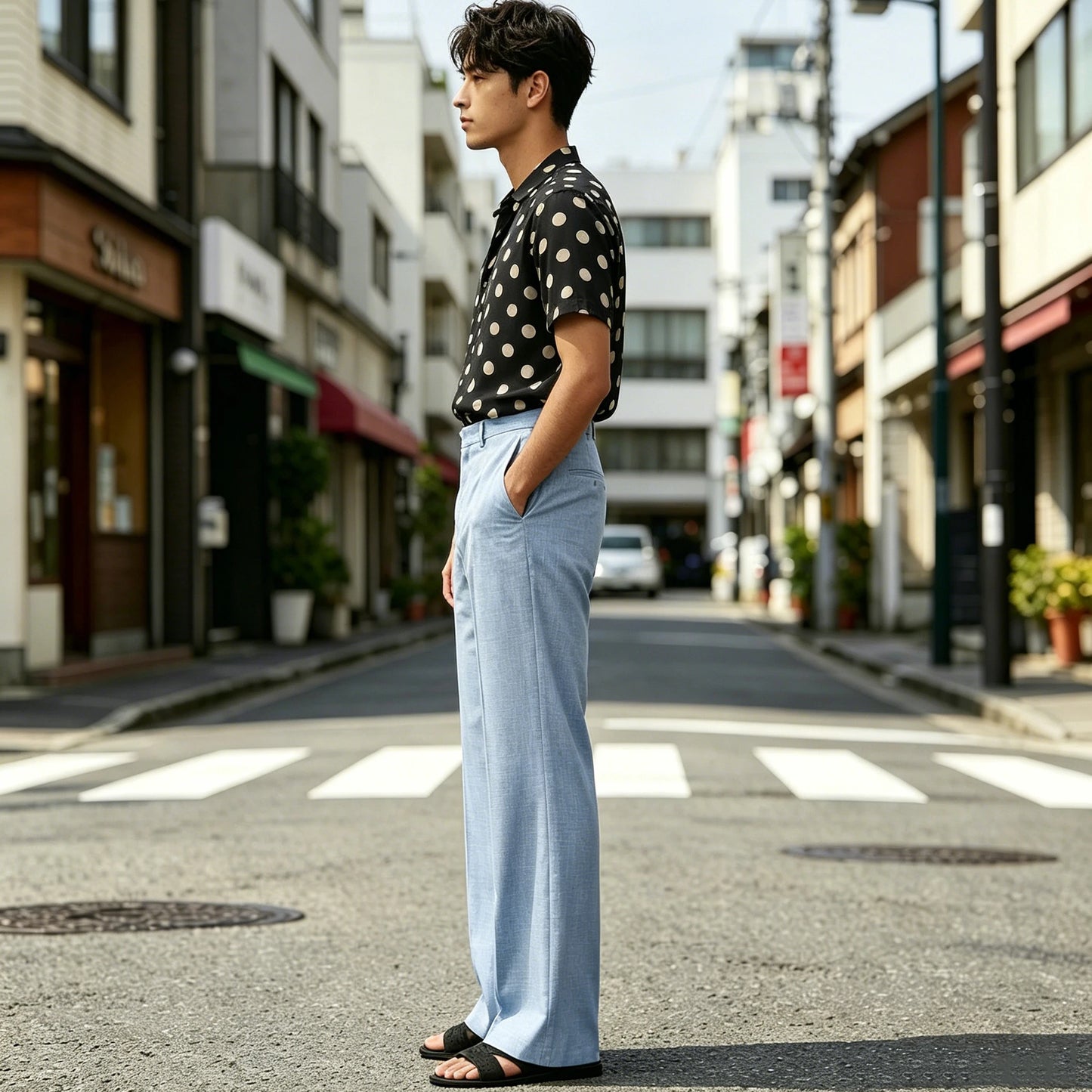 Old Money Micro Flare Pants High Waist Slim Fit