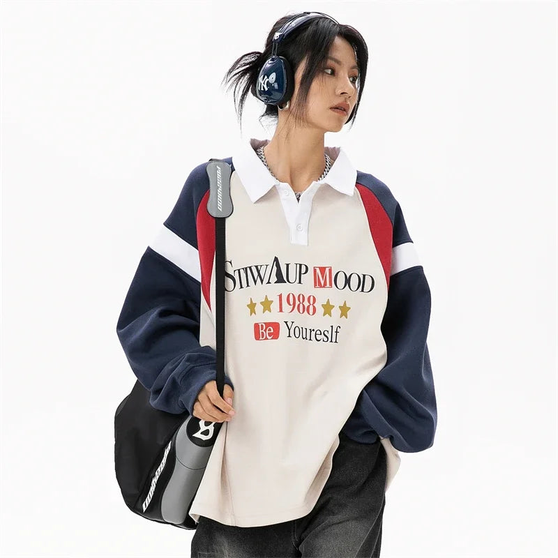 Sudadera vintage estilo deportivo