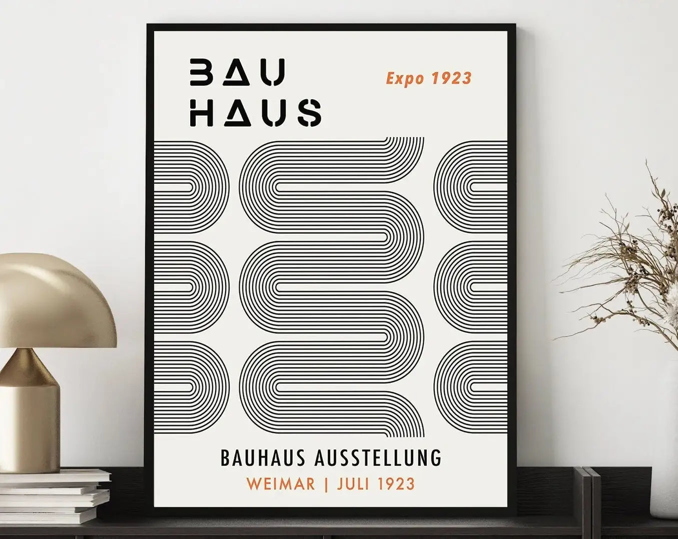Modernist Geometric Canvas Poster