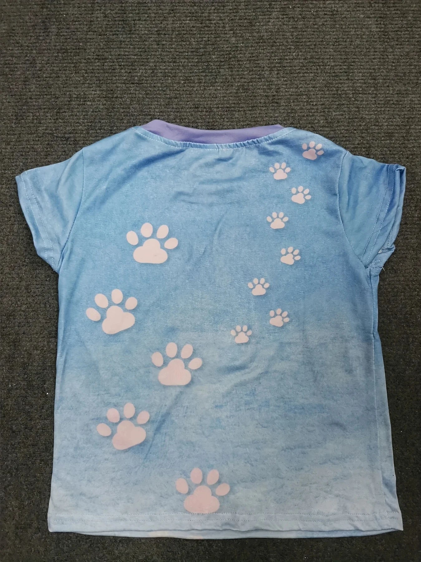 Summer Cute Cat O-neck Baby Tee