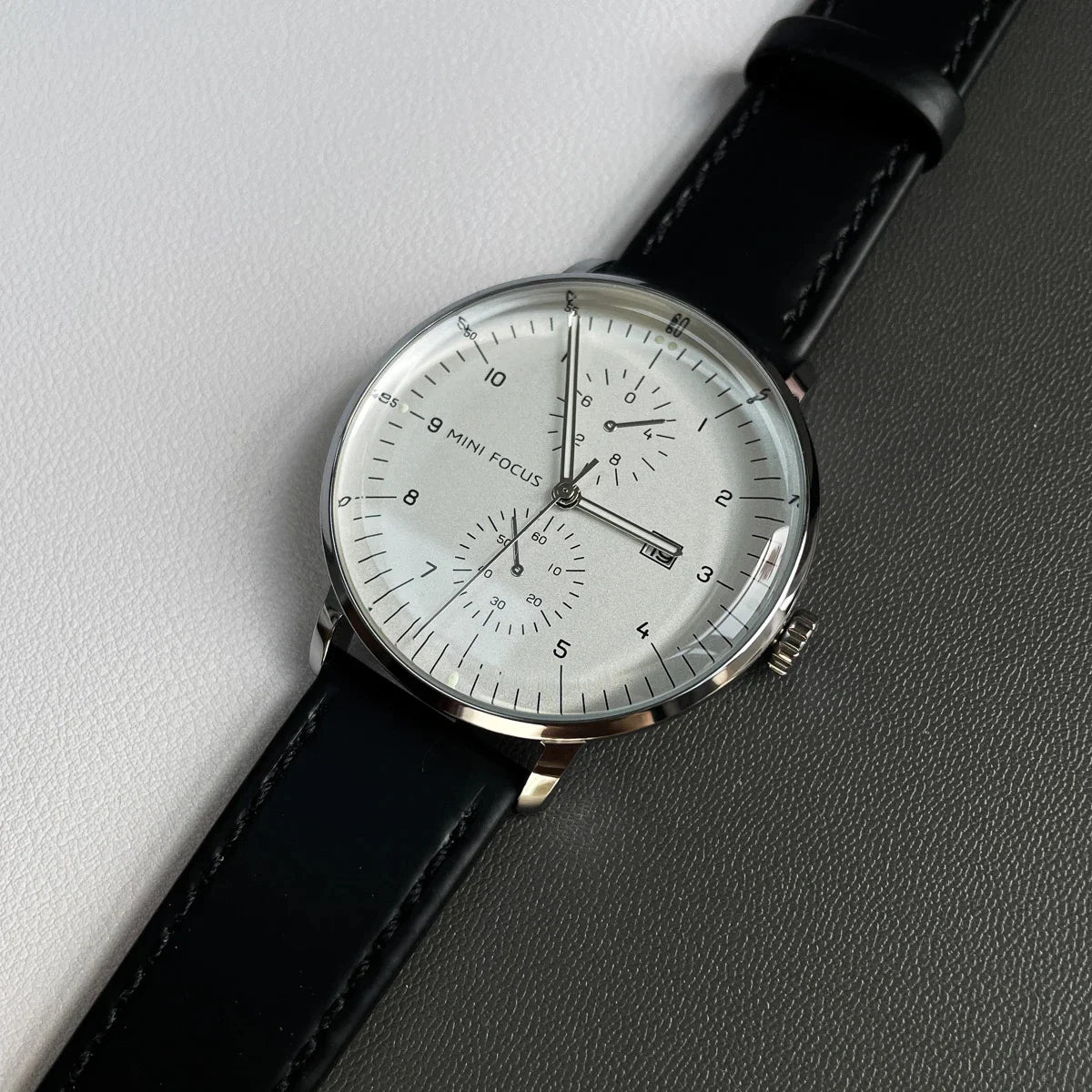 Classic Black Leather Watch
