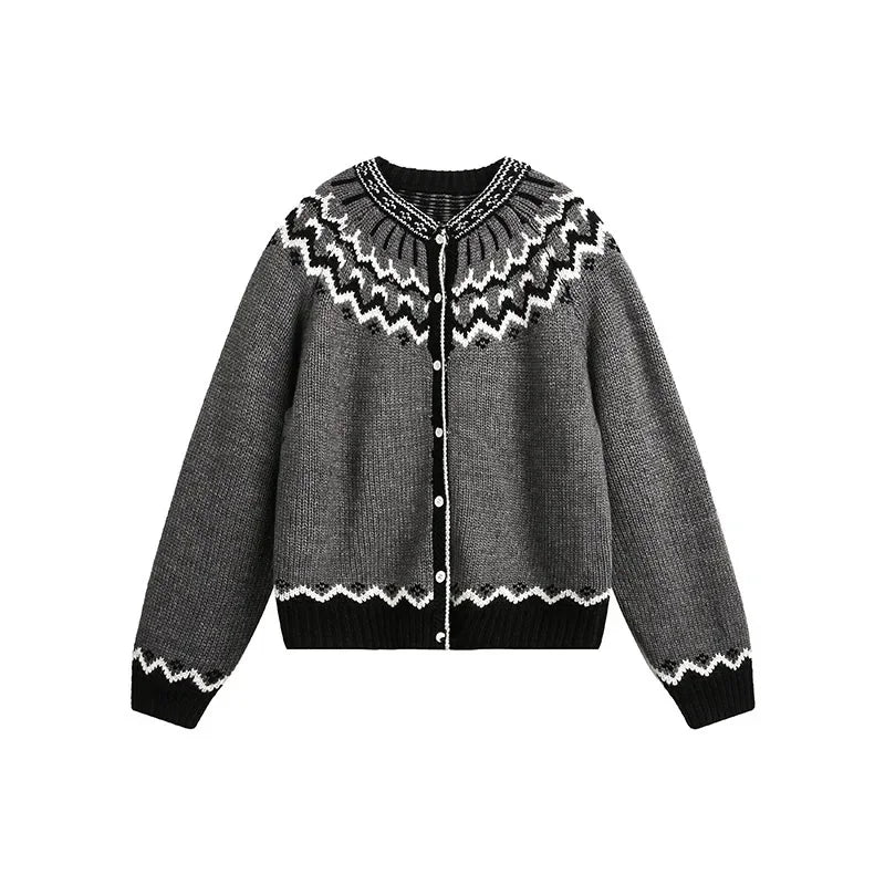 Knitted Soft Buttoned Cardigan