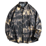 Tie Dye Floral Print Shirt