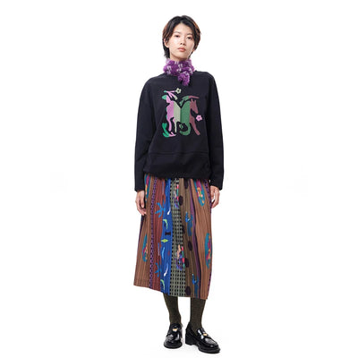 Horse Graphic Print Sweatshirt