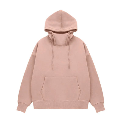 Sudaderas Básicas de Felpa Gruesa con Cuello Alto