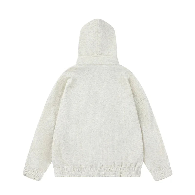 Y2K  High Collar Zip-up Hoodie