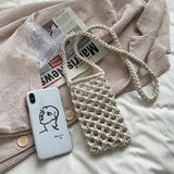 Handmade Crochet Small Cross Phone Bag