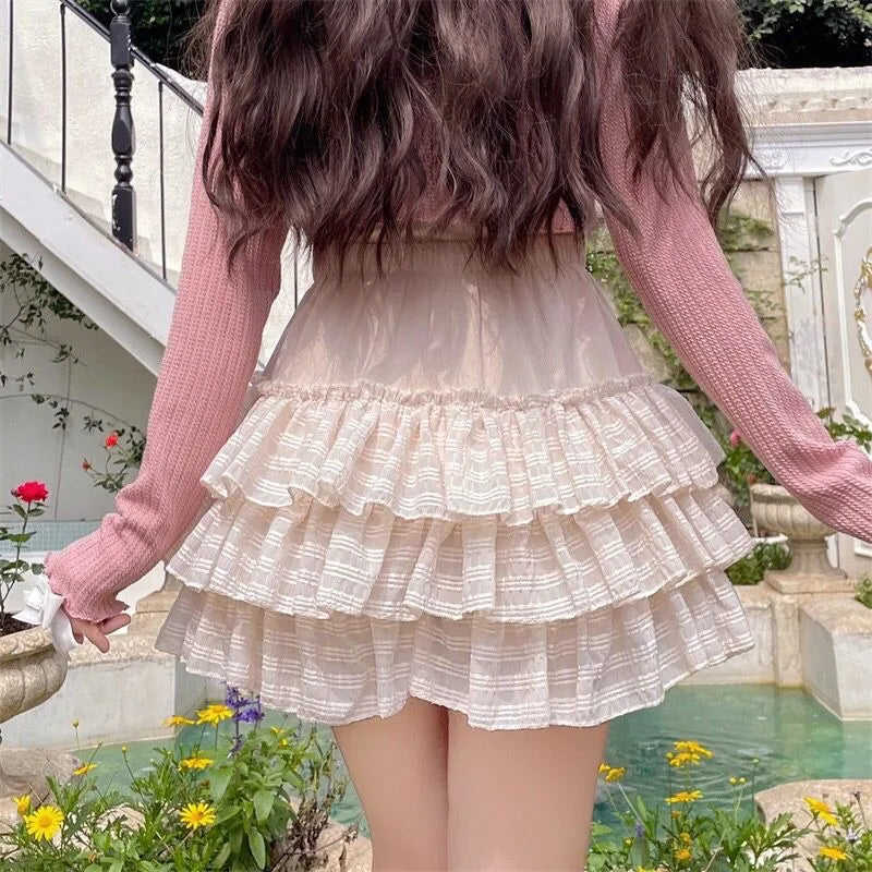 Coquette Core Ruffle Mini Skirt