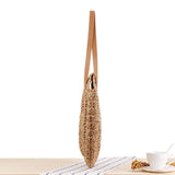 Grandma Aesthetic Woven Beach Shoulder Bag