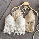Boho Camisole Women Crochet Knitted Top