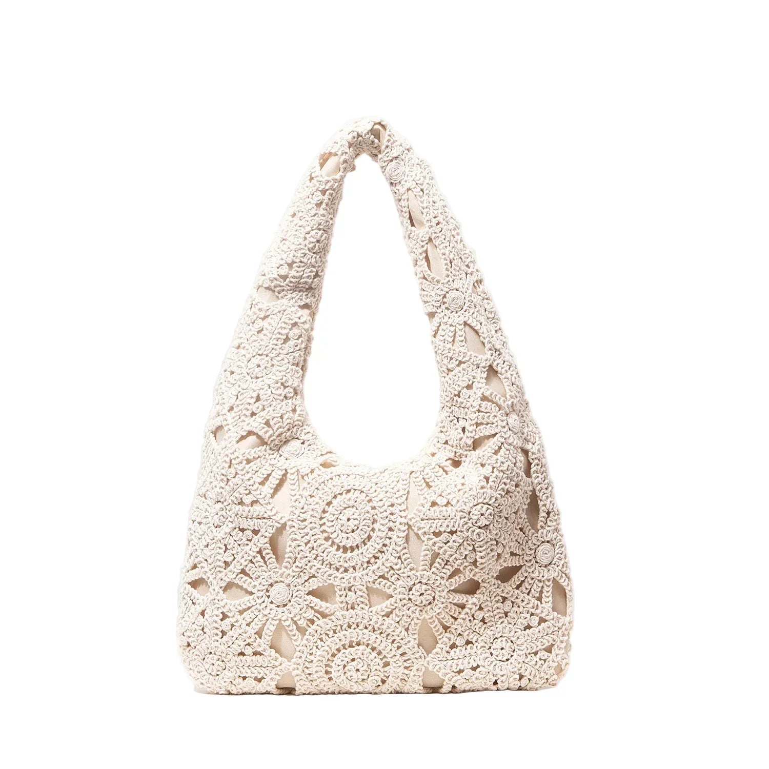 Bolso de Hombro de Patrón Vintage Calado