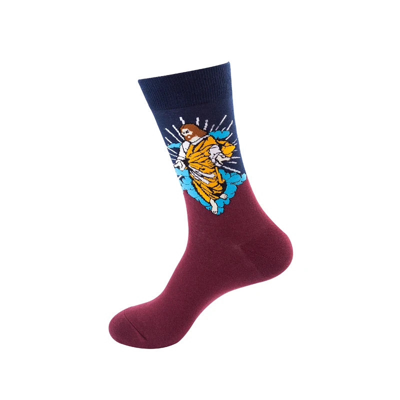 Classic Famous Art Cotton Socks