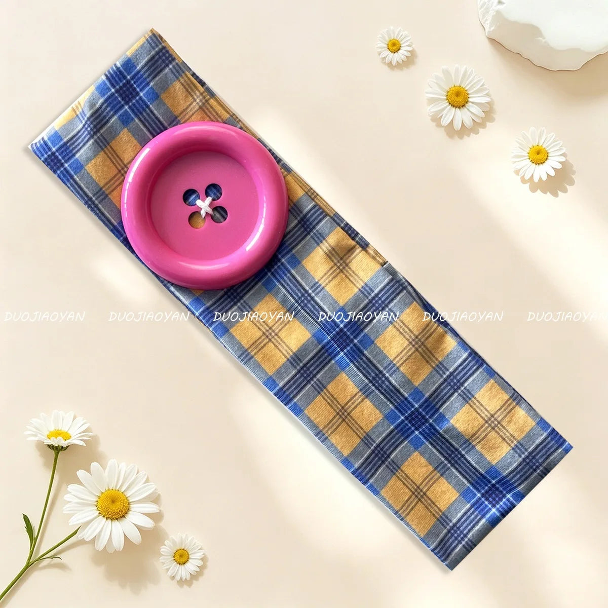 Kawaii Button Headband