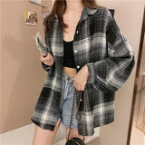 Vintage Plaid Long Sleeve Shirt