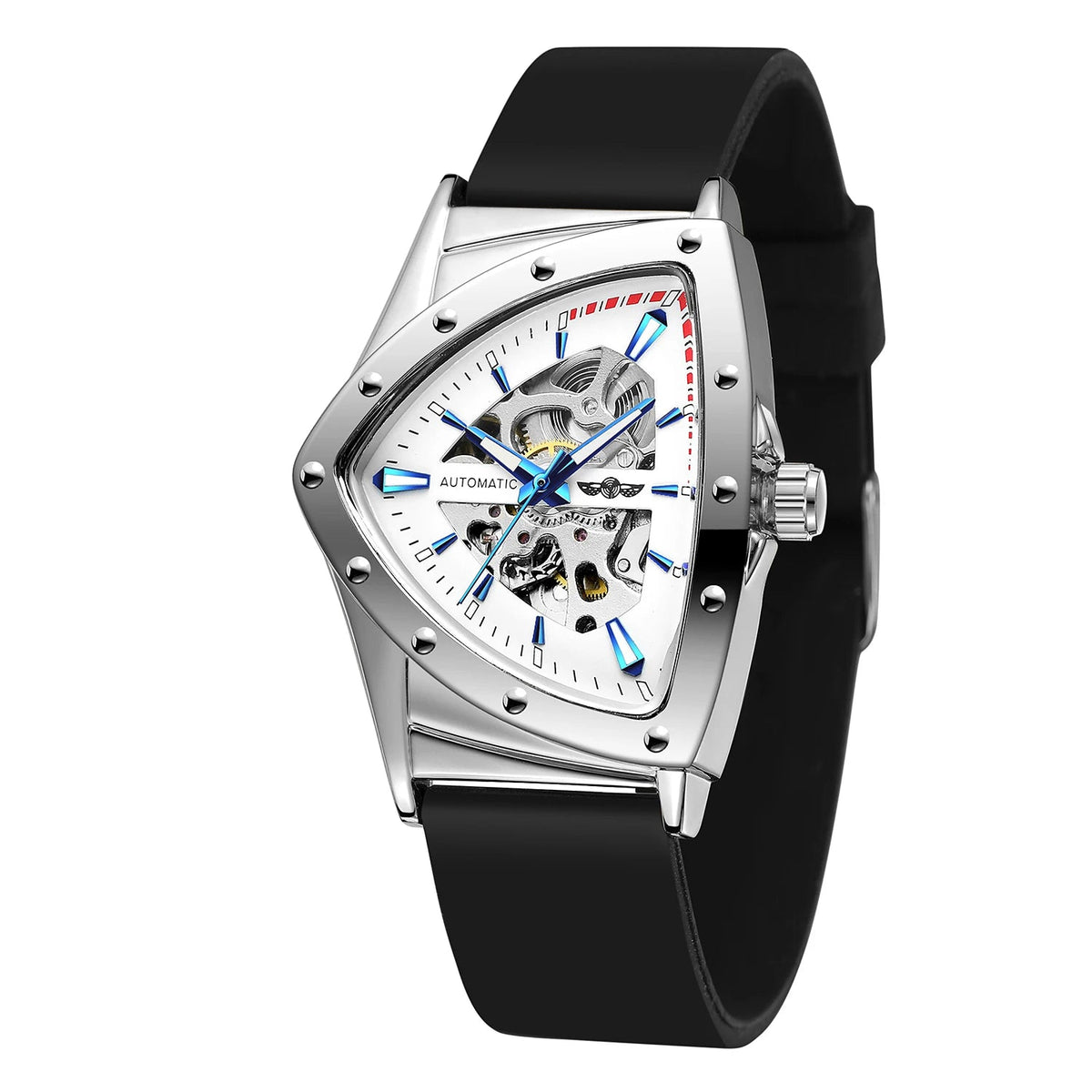 Luxury Triangle Steel Skeleton Automatic Watch