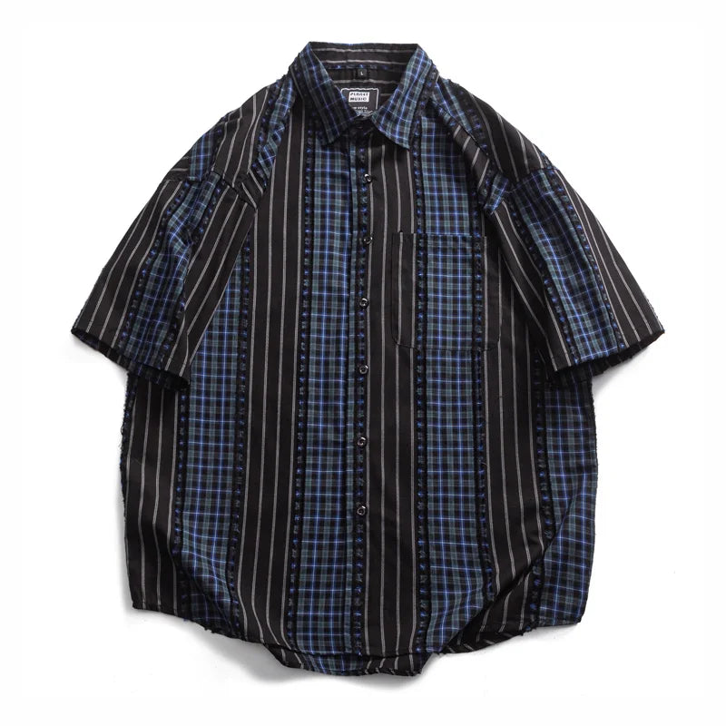 Plaid Striped Loose Shirt